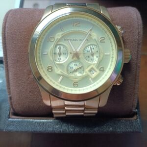 Michael Kors Gold-Tone Chronograph Watch